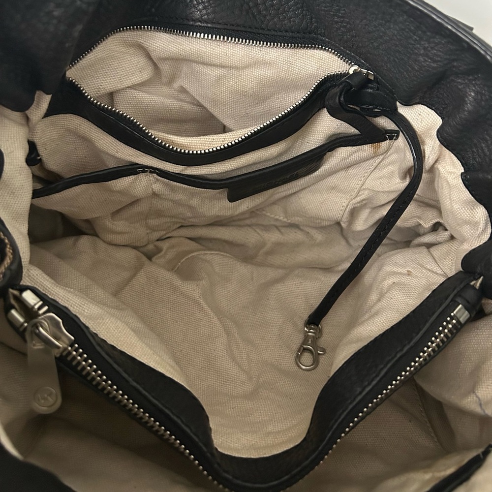 Michael Kors Black and Brown Monogram Shoulder Bag. Needs Rehab! - Picture 4 of 5